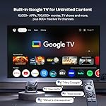 BOOM mini 4-in-1 Smart Projector Built-in Google TV, 10,000+ Apps, Real-Time Focus & Keystone, 20W Speakers DoIby Audio, 500 ANSI Lumens Outdoor Movie Projector with WiFi and Bluetooth, Black - Image 2