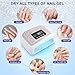 Aedavey Cordless Nail Lamp, 120W Rechargeable UV Nail Lamp for Gel Nails, LED Nail Lamp with 4 Timer Modes, Gel Nail Light Decorate with Sparkling Nail Rhinestones Diamond
