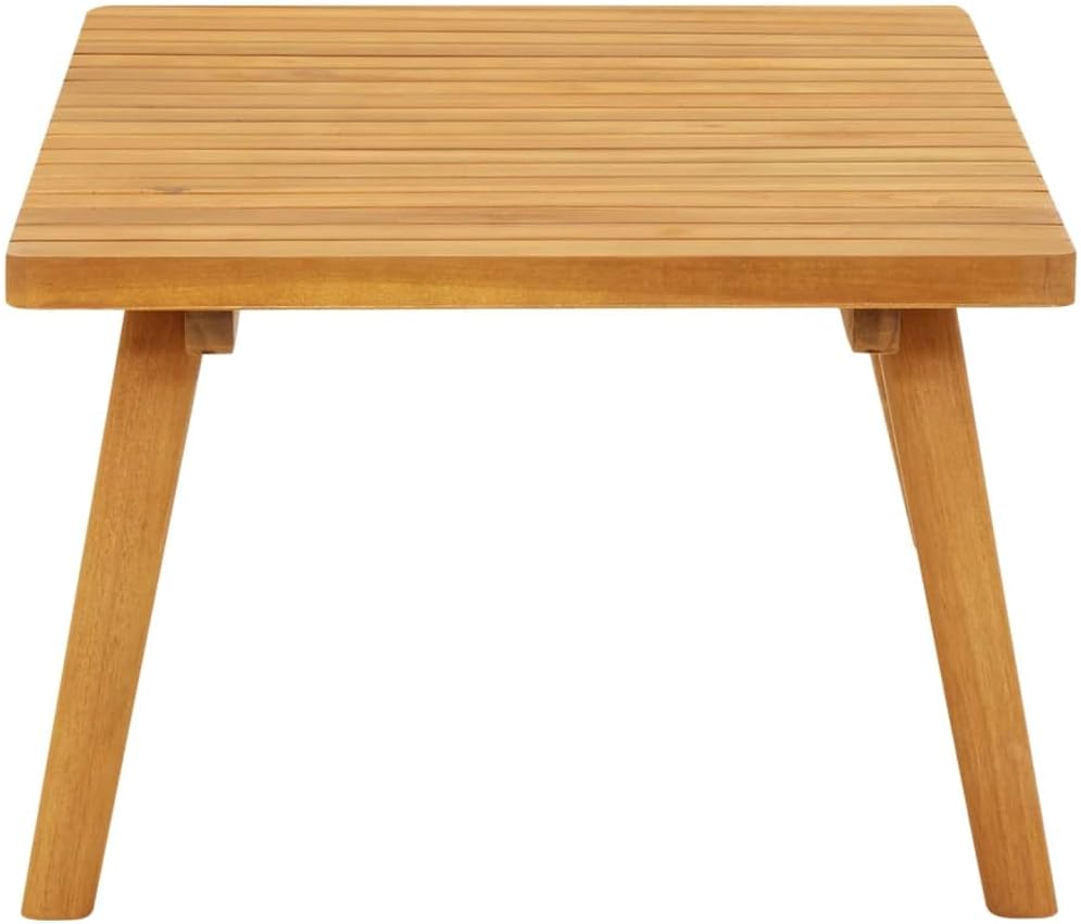 Patio Coffee Table,Outdoor Sectional Furniture,Outdoor Dining,Patio Coffee Table,Drink Table,for Porch, Balcony, Patio, Deck Backyard, Garden,35.4"x21.7"x13.8" Solid Acacia Wood