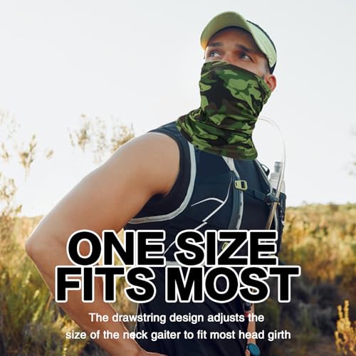 image for Cisnocr Cooling Neck Gaiter for Men Women Gator Face Mask Scart Cover 