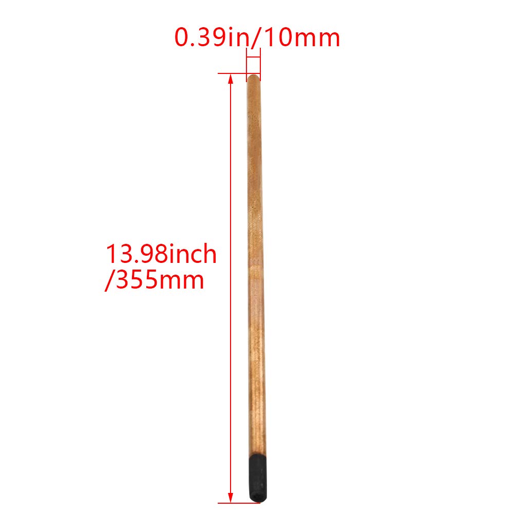 Rods, Copper Coated Gouging Carbon 10x355mm Carb, Gouging Rods Copperclad Electrodes 2Pcs,?Aicosineg?