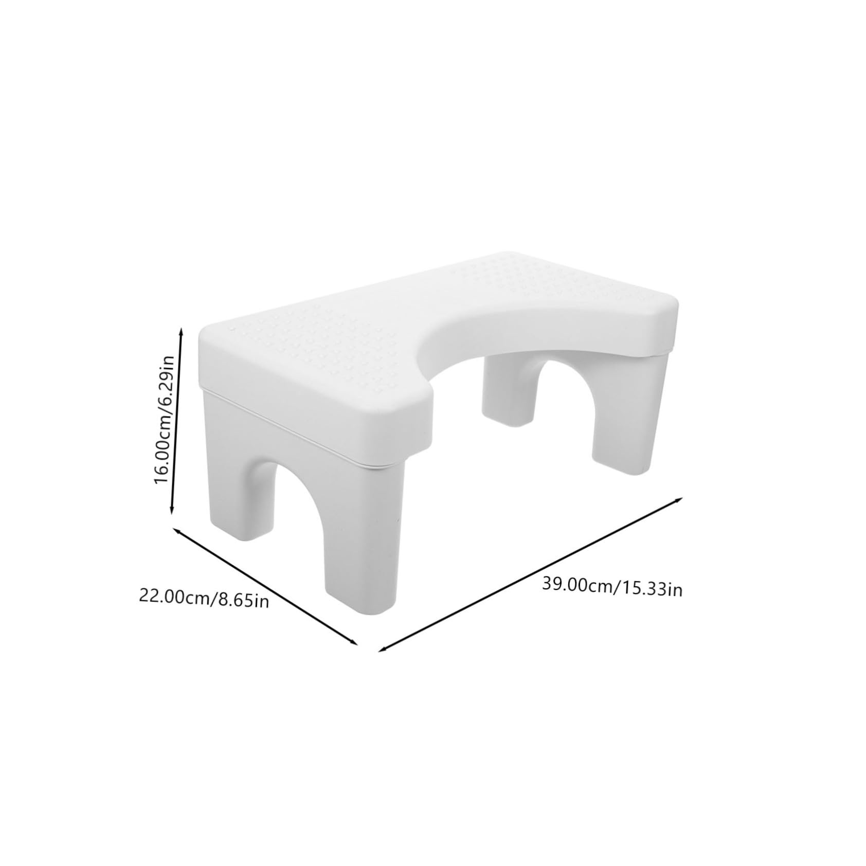 Ipetboom Bathroom Squatting Stool Non Slip Potty Step Stool for Adults Compact Footstool for Comfortable Toilet Experience Lightweight Bathroom Accessory Elegant Design