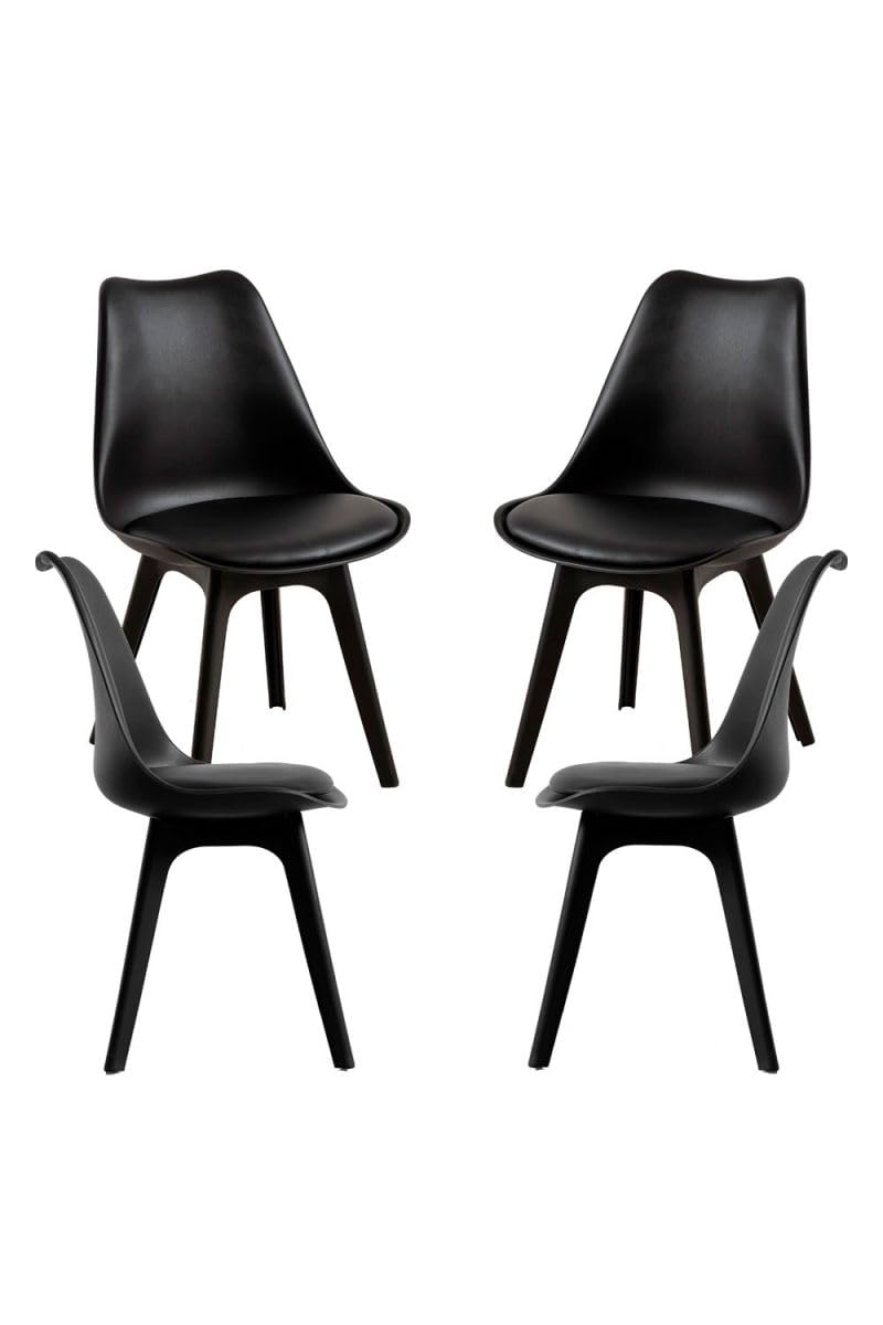 Regalos Miguel - Packs Sillas Comedor - Pack 4 Sillas Synk Suprym - Negro