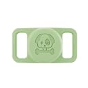 Valente AirTag Dog Collar Holder (Silicone) Secure Pet Tracker Case | Fits Most Collars | Anti-Rattle Protector for Dogs & Cats (Green) gallery image