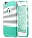 iPhone 6 Plus Case,iPhone 6S Plus Case,ULAK Slim [Dual Layer] Protection [Scratch Resistant] Hard Back Cover [Shock Absorbent] TPU Bumper Case for Apple iPhone 6/6S Plus [5.5 inch]-Minimal Mint Stripe