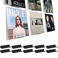 [Display Your Favorite Vinyl Records]--The stylish and compact vinyl wall mount allows you to showcase your favorite collection and infuse your room with an artistic and musical ambiance. [Easy Access To Your Albums]--Vinyl shelf with the quick acces...
