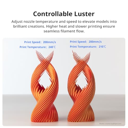 Image of ANYCUBIC Silk Tri Color Pla Filament, 3-in-1 Chrome Coextrusion Color Change 3D Printer Filament 1.75mm Dimensional Accuracy + /- 0.02mm, Silk Texture, 1KG Reusable Spool (2.2 lbs), Red Yellow Blue