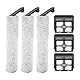 (6 Stück) H12 Pro Ersatz Bürstenrollen und HEPA Filter für Dreame H12 Pro, H12 Dual schnurlosen Nass und Trockensauger, 3 Bürstenrollen, 3 HEPA Filter, Zubehör Set