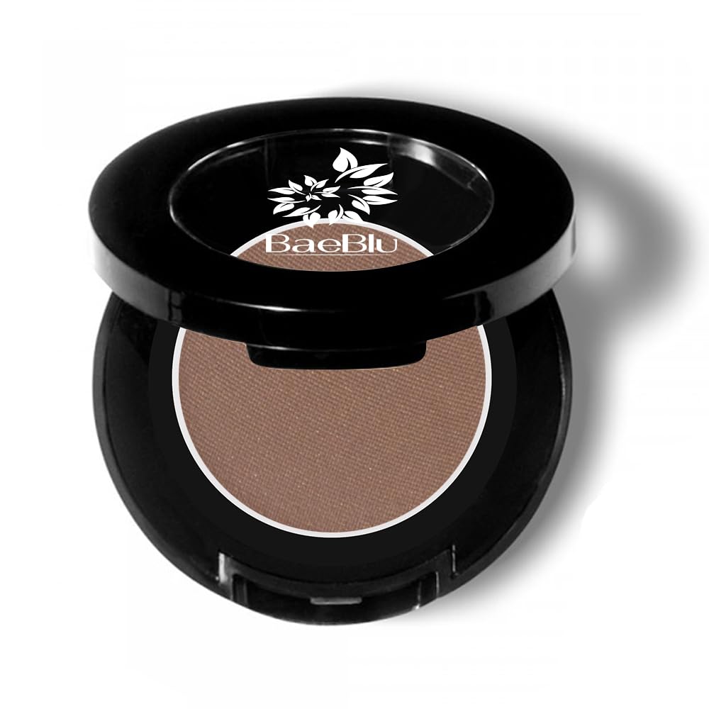 BaeBlu Hypoallergenic Eyeshadow Organic 100% Natural Finely Pressed Velvety Smooth Powder, Made in USA, Bark