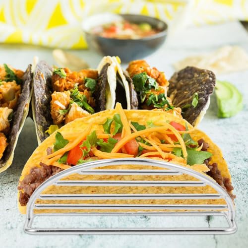 Support à tacos design gain de place Healvian en acier inoxydable