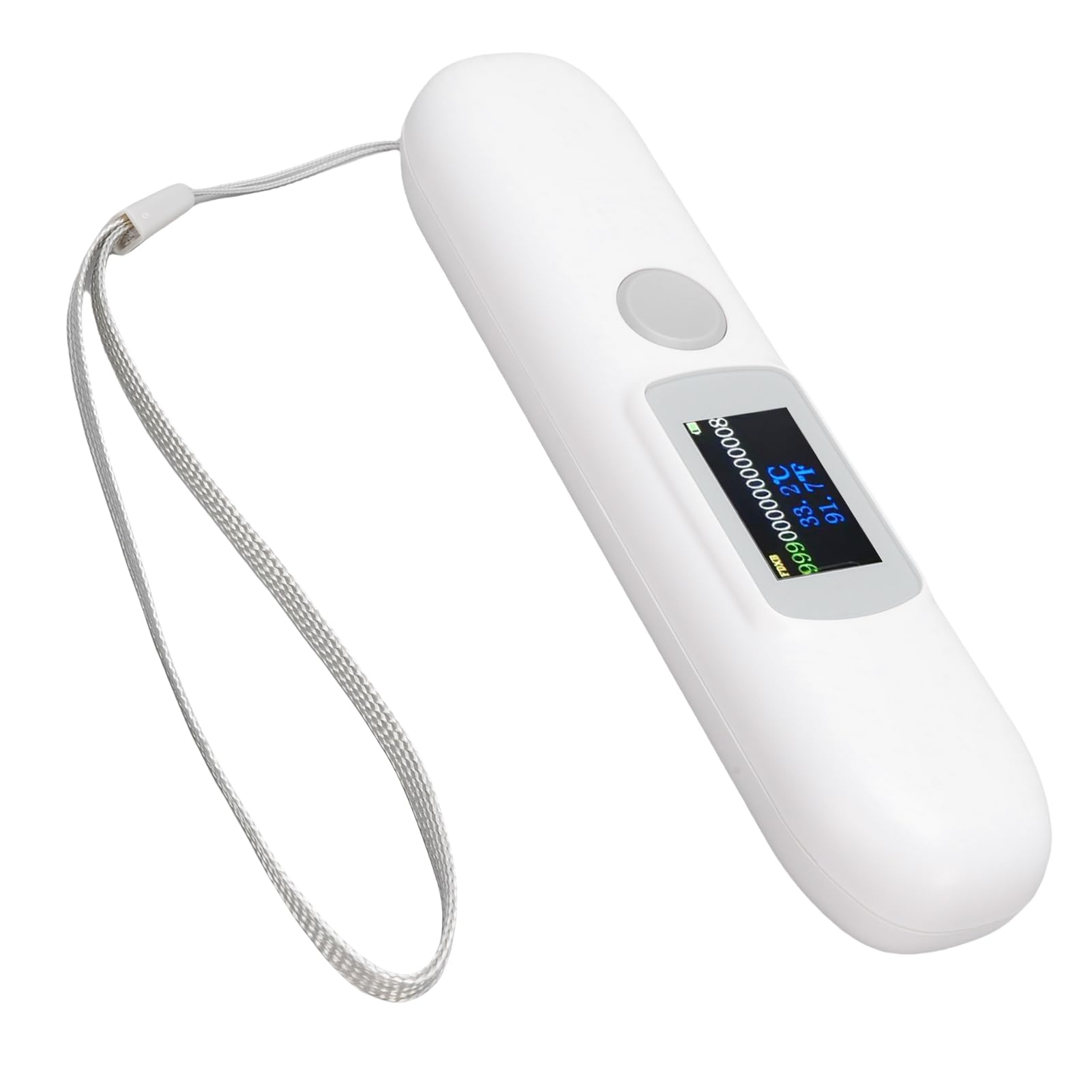 ZJchao mit Temperatur Haustier-Mikrochip-Scanner, Tier-Mikrochip-Tag-Leser mit 0,14-Zoll-HD-Farbbildschirm für die Haustierverwaltung