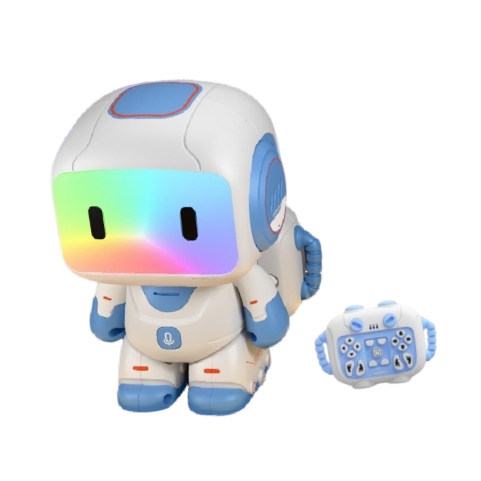 Amagogo Robot Giocattolo interattivo telecomandato per Bambini e Bambine, con modalità di Programmazione Regolabile, Giocattolo educativo, Regalo di, Blu