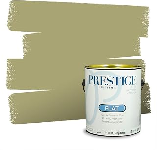 Paints Interior Paint and Primer In One, 1-Gallon, Flat, Comparable Match of Valspar* Homestead Resort Moss*