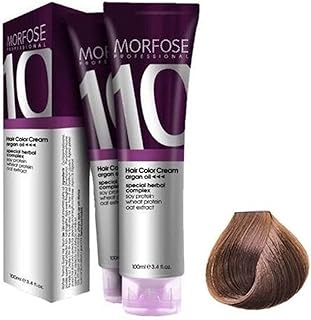 كريم تلوين الشعر الاحترافي 10 من مورفوز، 100 مل، رقم 7.34 بني نحاسي فاتح