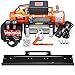 Produktbild WINCHMAX 13500lb / 6123kg Original orange 12v elektrische Winde. 26 m 9,5 mm verzinktes Stahldrahtseil. 3/8 Zoll Gabelkopfhaken, Fairlead und Flachbett-Montageplatte