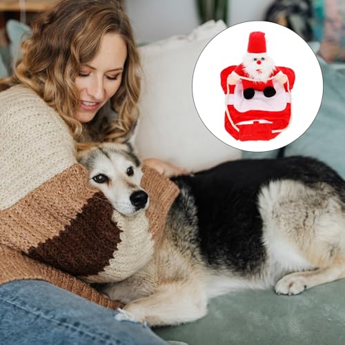 Disfraz Santa para Perro Talla M Rojo miniatura 5
