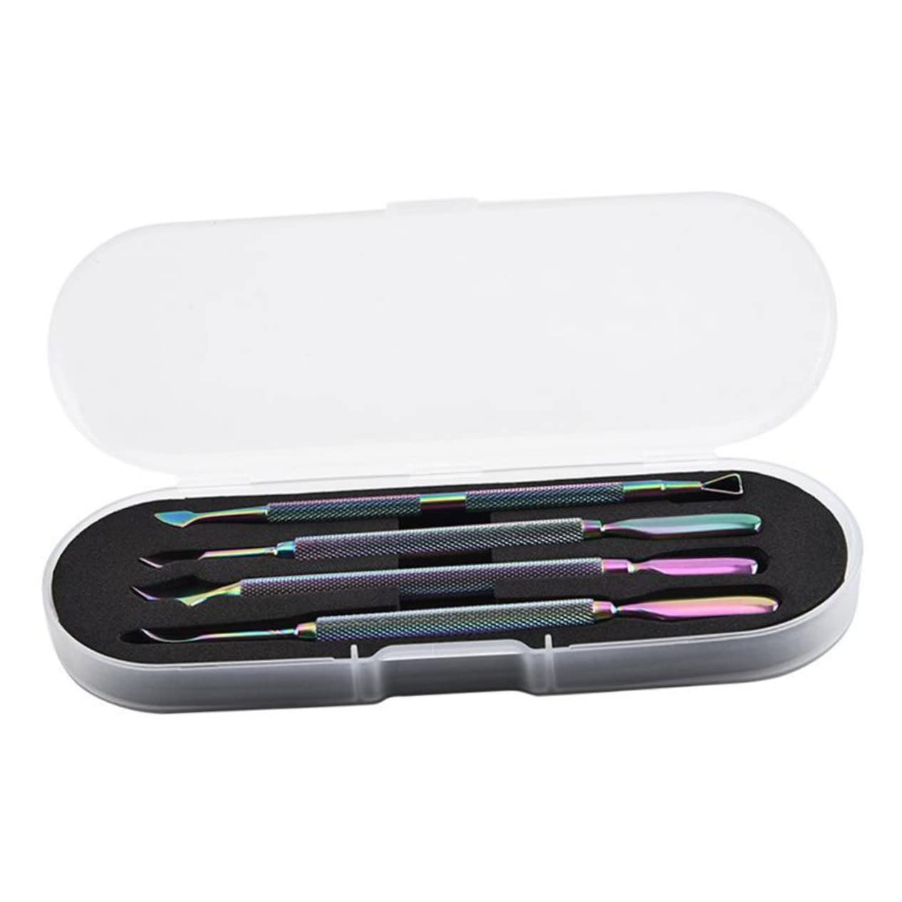 Gogogmee Colorful Titanium Manicure Tools Nail Art Tools Set 4-piece Nail Art Accessories for Daily Use