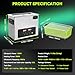 MNTNCO 6L Commercial Ultrasonic Cleaner, ECO Mode, Heating, Degas Mode, ECO Energy-Saving Ultrasonic Cleaning Machine Excellent for Labs,Carburetor,Jewelry,Dentures,Automotive & Industrial Parts.