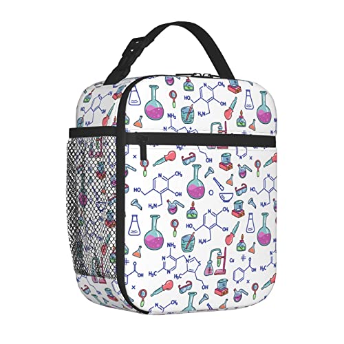 Funny Science Chemistry Portable Lunch Bag Reusable Insulated Totes Lunch Box Thermal Cooler For Work Office Beach Picnic Camping #TOP1