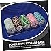 QUMIIRITY 1Pc Transparent Poker Chips Storage Box Organizer Case for Easy Access and Tidy Table Compact Design for Convenient Use Present for Friends and Family
