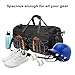 MOSISO Baseball Bat Bag, Large Capacity Catchers Gear Duffle Bag with Shoe Compartment&Adjustable Shoulder Strap&Handle for Training Gear Sports Gym Equipment, Black