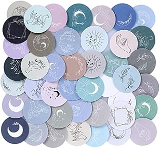 Grevosea 90 Pieces Moon Stickers for Scrapbooking, Self-Adhesive Celestial Stickers Set Decorative Planner Stickers Decals for Scrapbook DIY Crafts Notebook Journal Laptops (Moon Phase)