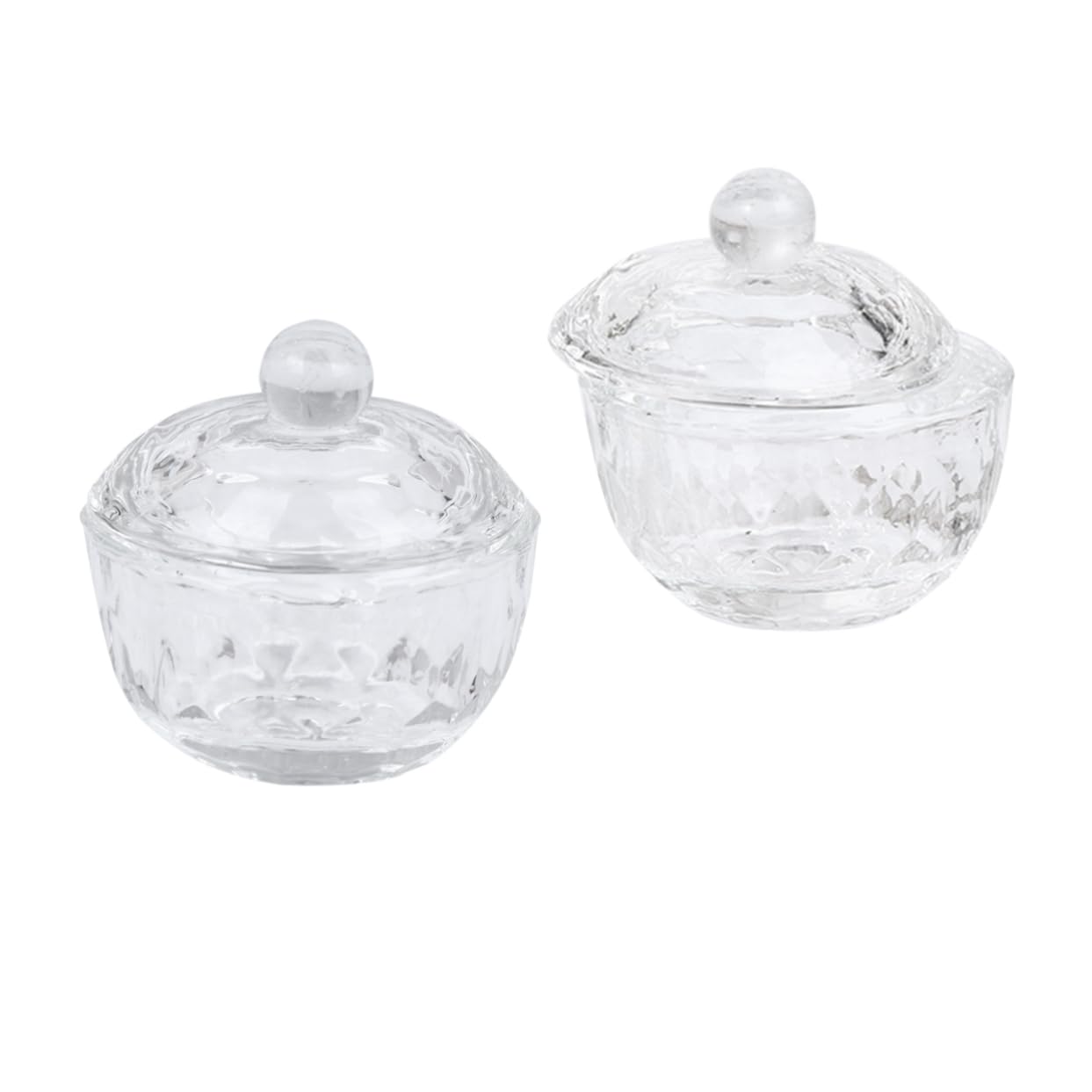 FRCOLOR Lot De 2 Gobelets En Cristal Pour Nail Art Avec