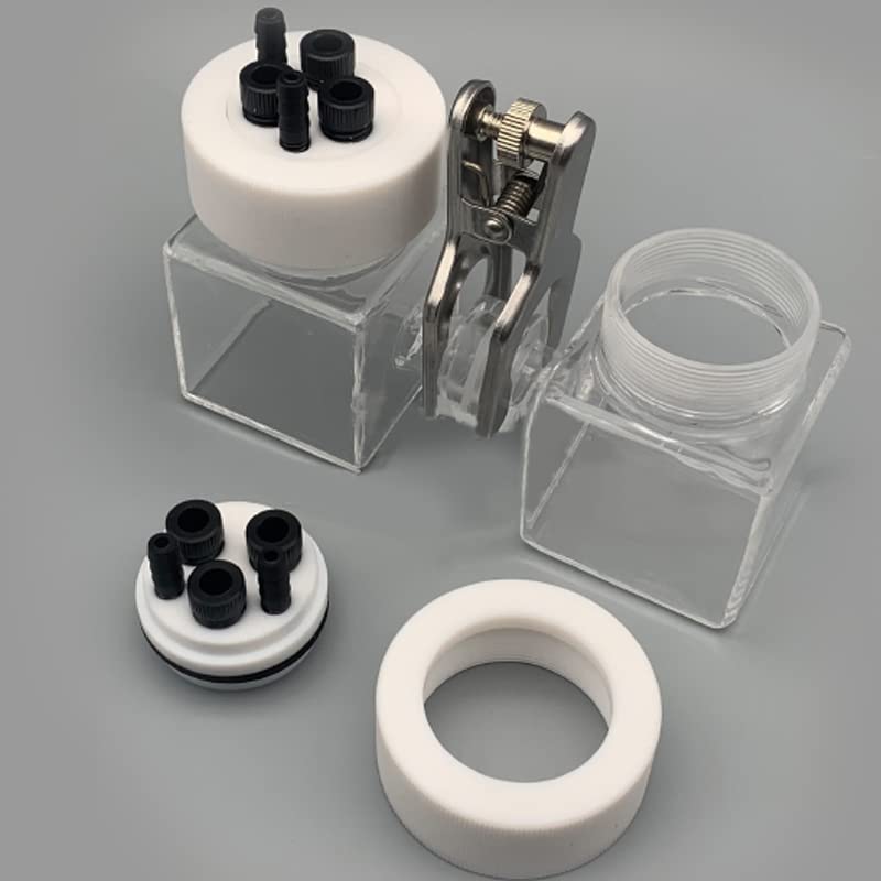 H-Type Replaceable Membrane high Temperature Resistant and high Light Transmittance Quartz Sealed electrolytic Cell (50mm*50mm*50mm)