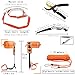 timiland Tree Climbing Spikes Set with Professional Accessories, Adjustable Length Design,Adjustable Climbing Belt and Nylon Umbrella Rope,for Climbing,Picking Fruit and Outdoor Sports(Set D)
