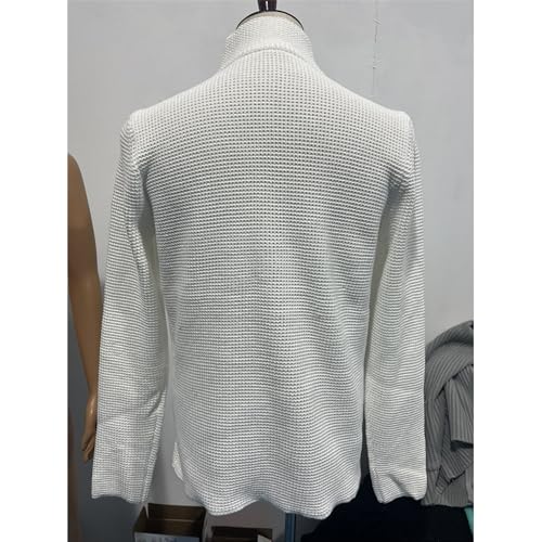 Mens Sweater Blazer Knitted Cardigan Shawl Collar Button Blazer Cardigans Slim Fit Cable Knit Button up Sweater2