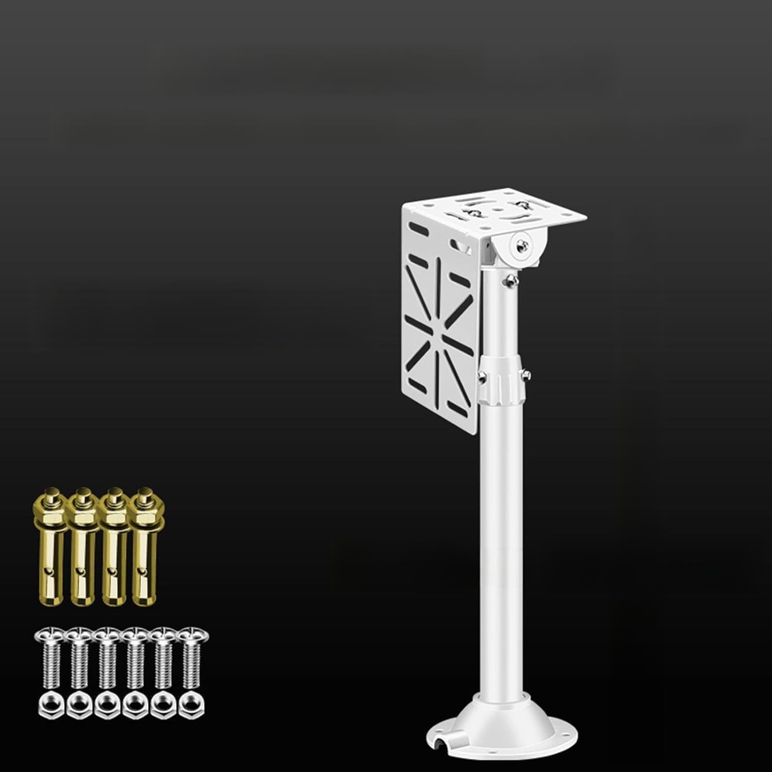 Soporte para cámara Domo, Soporte de Pared Universal retráctil de aleación de Aluminio, Soporte Ajustable para cámara de vigilancia de Seguridad para Pared y Techo. (75)