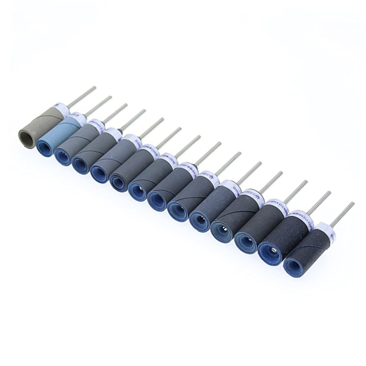 SOLUSTRE 10pcs Sanding Discs Sanding Sticks Sanding Drum Drill Bits Drill Sander Attachment Pneumatic Pedicure Tools T Tool Grit Wet Dry Sanding Sponges Rollers Metal Grinding Stick
