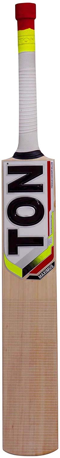 SS Kashmir Willow Leather Ball Cricket Bat, Exclusive Cricket Bat for Adult Full Size with Full Protection Cover (YUVI 20/20)