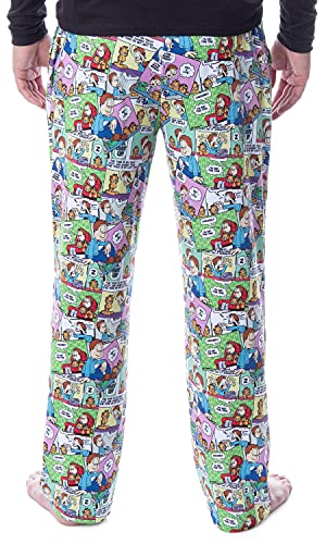 Nickelodeon Mens' Garfield and Jon Classic Comic Strip Lounge Pajama Pants2