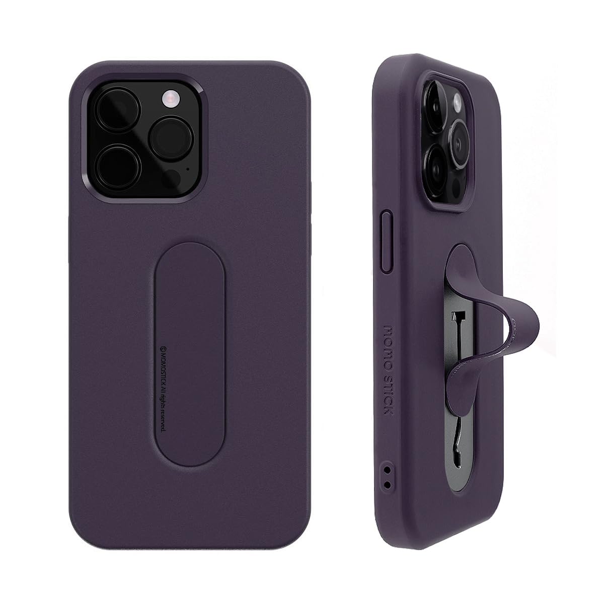 Amazon.com: Momo Stick iPhone 15 Pro Max Case Mag Grip Flat Case