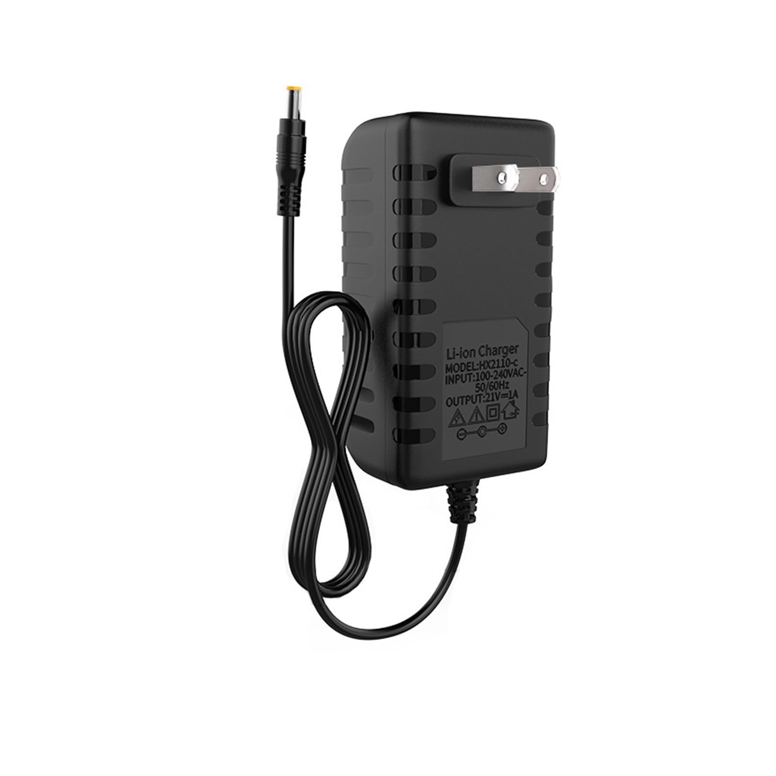 Chargeur de Batterie au Lithium 18650 Chargeur de Groupe 21V1A perceuse à Main 2A Ligne de Charge Rapide Devient Vert Adaptateur Secteur(Br,21V1A)