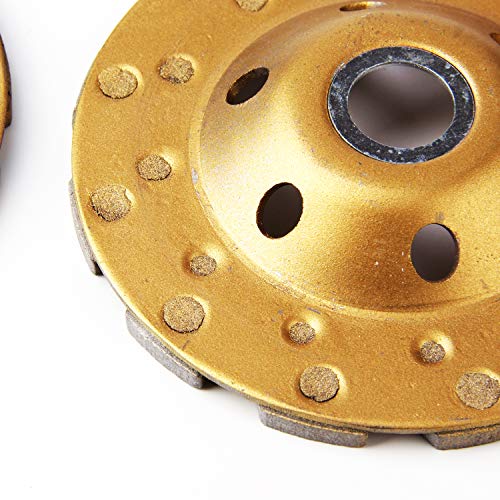4 Inch Concrete Turbo Diamond Grinding Cup Wheel 12 Segs Heavy Duty Angle Grinder Wheels for Angle Grinder