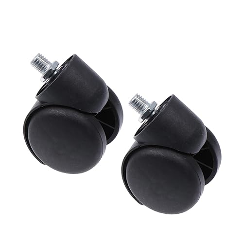 Silla de oficina con 2 ruedas universales, 2 unidades, ruedas delanteras, repuesto para silla de ruedas, silla de oficina, para rotar, silla de