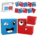 PicassoTiles Magnetic Expression Puzzle Toy Building Block Mix & Match Cubes Cubes Magnet Sensory Toys Pre-School Gifts Educational STEM Learning Kit for Kid, Baby Toddler Age 3 and Up 8 Pieces PMC08