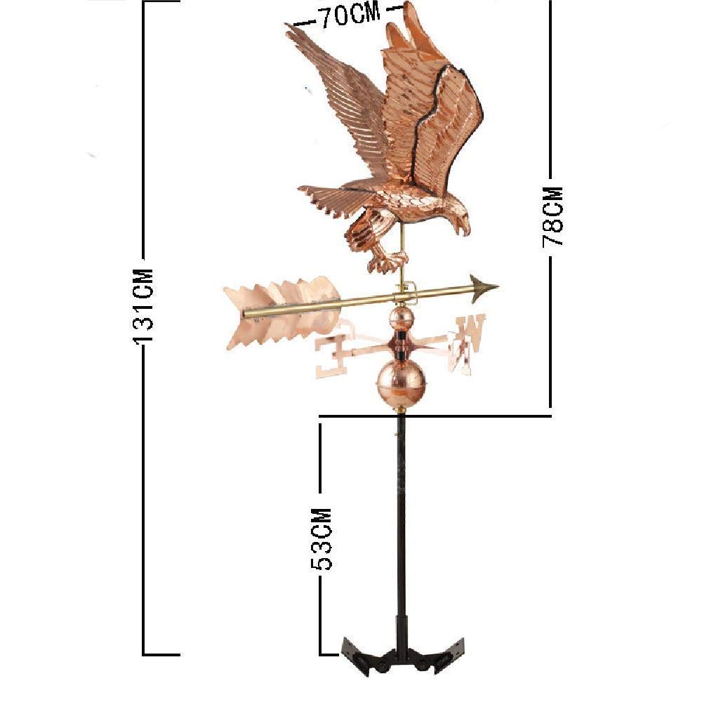 Sculpture Ornament,Eagle Weathervane,Purple Copper Hand Roof