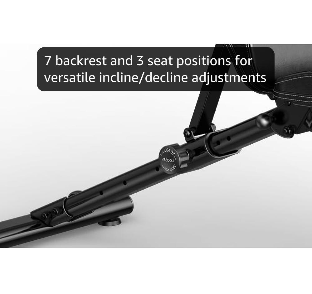 PASYOU Adjustable Weight Bench, Foldable Workout Bench Press with Lumbar Support 90 Degree 400KG/880LB Weight Load, Gym Bench for Home, Incline Decline Exercise Bench PA500