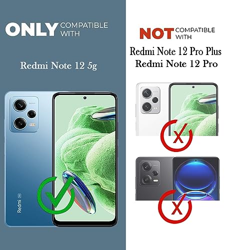 Image of Jkobi Back Cover Case for Redmi Note 12 5G (Silicone Crystal Clear | Pure Camera Protection | Dust Plug for Charger and Headphone sockets | Shockproof Bumpers | Transparent)