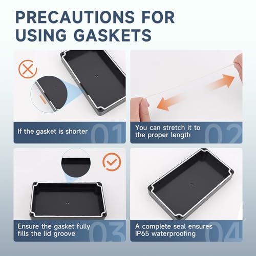 2 Stück Abzweigdose Wasserdicht, Verteilerdose Außen Wasserdicht, IP65 Abzweigdose Außen mit 8 Kabelverschraubung, Wasserdichte Kabelbox mit Schraubendreher, für Elektroinstallatione(158×90×60 mm)