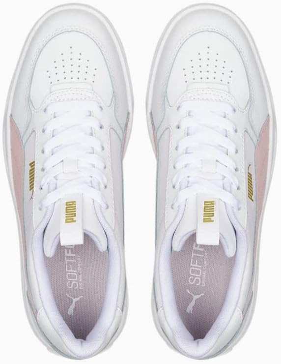 PUMA Women's Karmen Rebelle Lace Up Platform Sneaker Wht/Almnd 8.5 Medium US | Image 5