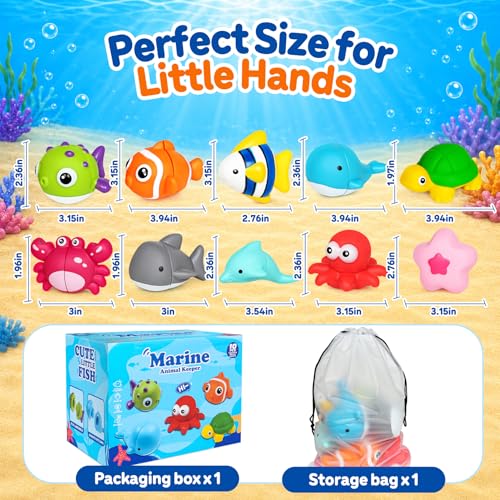 Image of Montessori Little People Farm Ocean Animals for Toddlers 18+Months,Early Preschool Learning Animals Figurines Matching Games,Fine Motor Skills Sensory for Boys Girls Ages 1-3