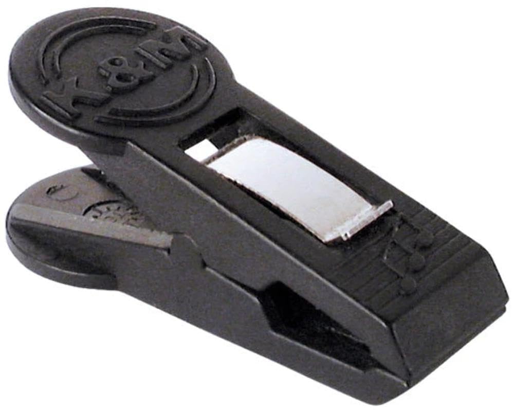 K&M - 16060 - Clips plastique de fixation pour pupitre x 4 - black