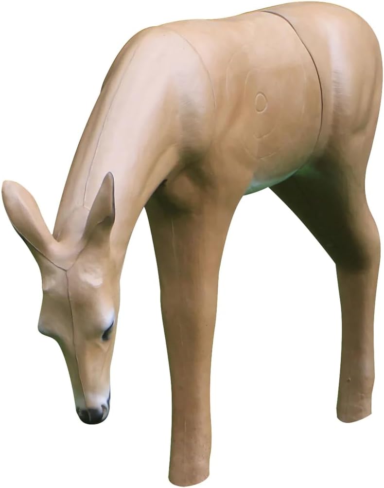 Bigshot 3D Deer Target - Lifesize Medium Doe Archery Target - Self-Healing Foam - Realistic Hunting Practice for Bow and Rifle Shooting