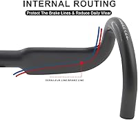 Vista 5 de Manillares de Bicicleta de Carretera RXL SL de Fibra de Carbono 31.8 Manillares de Bicicleta Aero de Carbono 1-1/4" Manillares de Carbono
