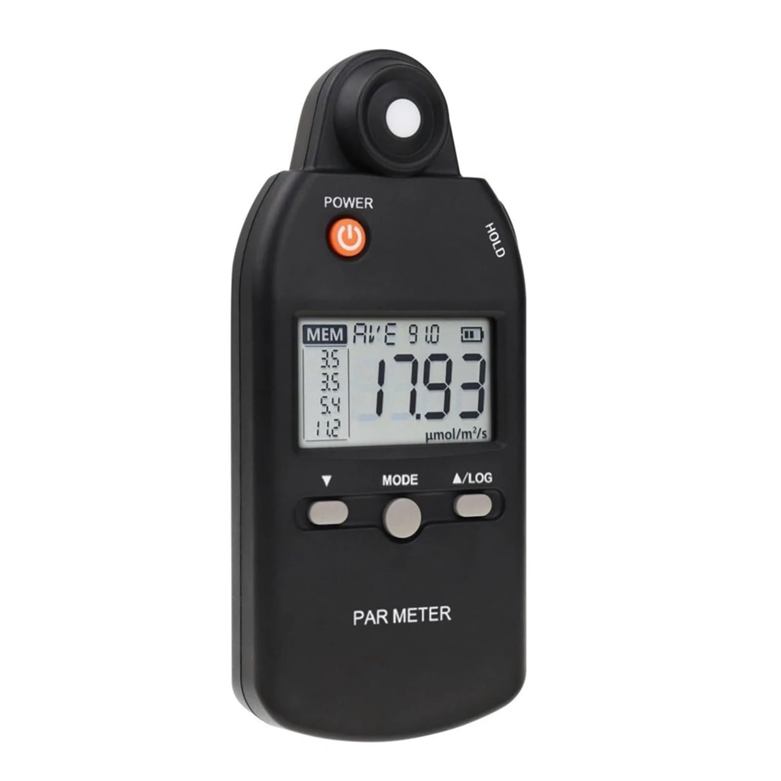 Misuratore PAR Misuratore di illuminamento Sensore PPFD Funzione di registrazione a spettro completo Misuratore di luce for piante da interno ed esterno
