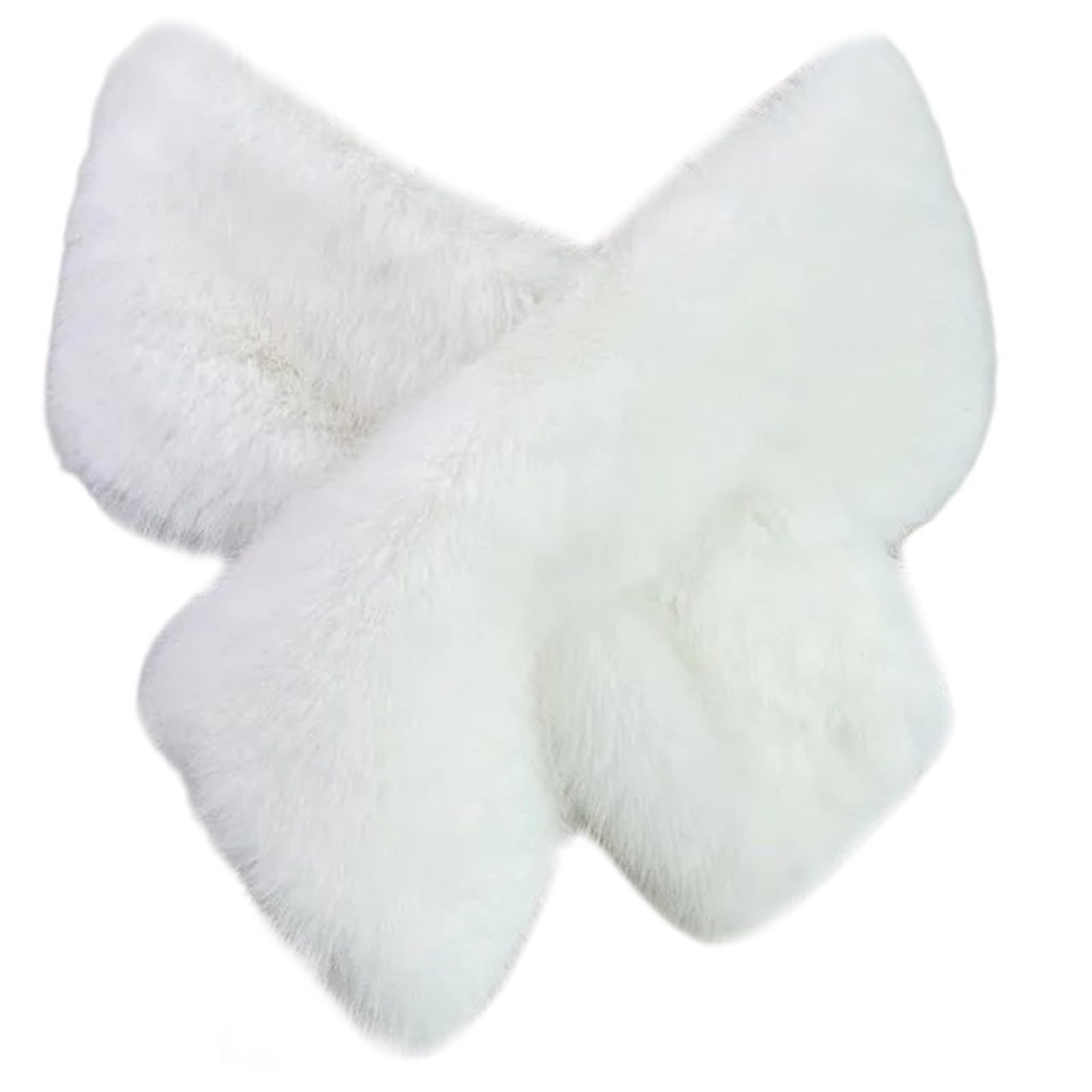 Lxjlxd Unisex White Winter Warm Bridal Shawl Wedding Shawl Bride Capes Cloak Faux Furs Women Wrap Soft And Warm Winter Accessory(White)